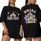 YLISA Oversized Tee for Women Where Dreams Come True T-Shirts Cute Graphic Shirts Summer Family Travel Casual Tops