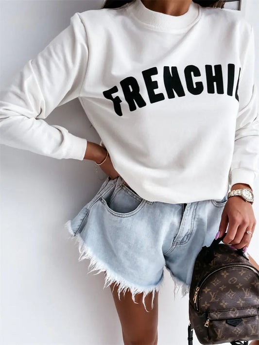 Urban Casual Round Neck Capless Pullover Sweater
