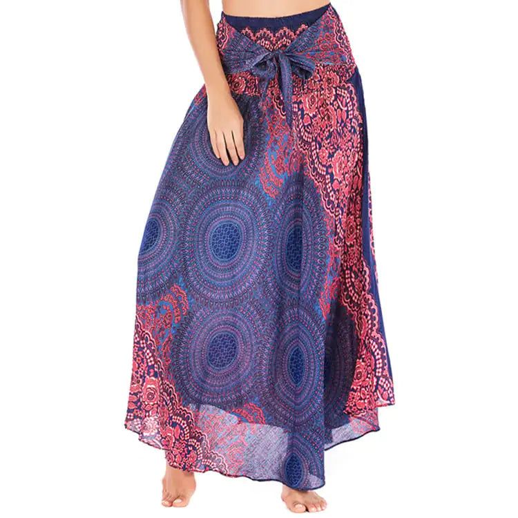 Beachside Belly Dance Silk Skirt